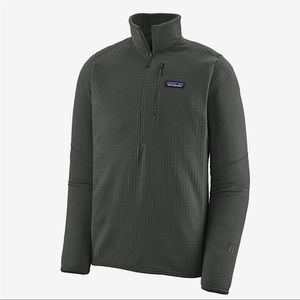 Men’s Patagonia R1 Full Zip Jacket Thermal Fleece Gray Size L